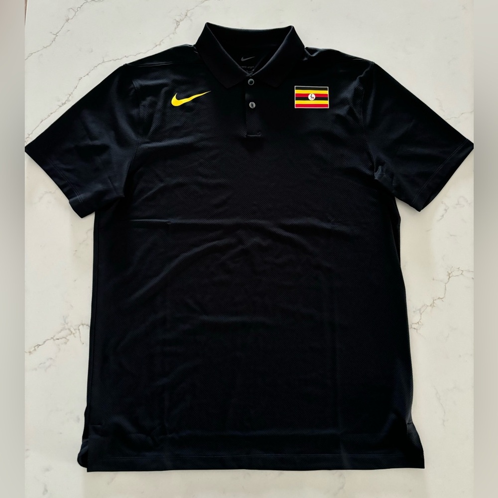 Nike Pro Elite Track & Field Uganda Polo Shirt Mens Size Medium